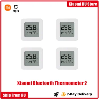 1-10pcs Xiaomi Mijia Bluetooth Termômetro de 2 de Temperatura Sesnor sem Fio Smart Elétrico Digital Higrômetro de Trabalho com Mi casa APP