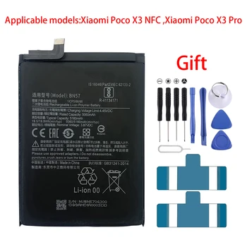 100% Original BM52 5260mAh Bateria do Telefone Para Xiaomi Poco X3 NFC / Poco X3 Pro Baterias de Substituição Bateria