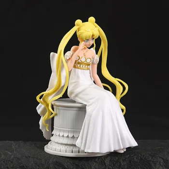 13.5 cm Sailor Moon Eterna Princesa Serenidade Prêmio de PVC de Coleta de Modelo de Anime Figura de Brinquedo Modelo de Boneca Meninas Presentes de Aniversário