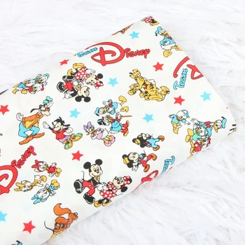 20 de Minnie do Mickey de Padrões Impressos Tecido de Algodão,Atacado Disney Tecido Para Costurar Colchas Vestido,DIY Patchwork Tissu Tela