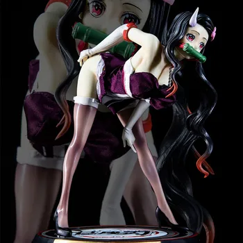 23cm Novo Anime Demon Slayer Daki Figura de Ação Gk Sexy Kamado Nezuko Figura Kimetsu Não Yaiba Modelo Figura Crianças dia das bruxas