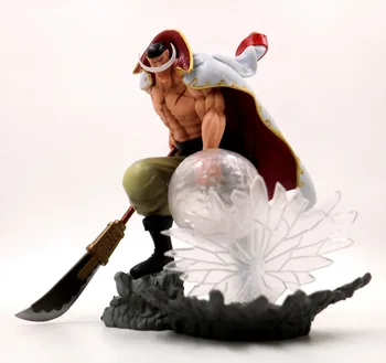24cm de Anime One Piece POP barba branca Edward Papai Batalha Modelo Figura de Enfeite de Crianças Presente Surpresa de Brinquedo de Presente uma Figura de Ação