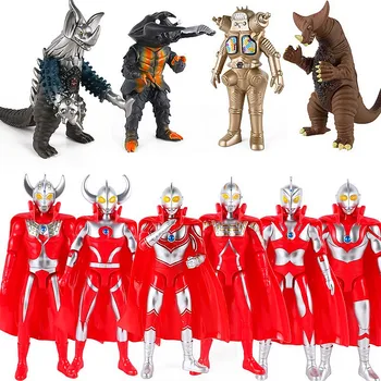 24cm Ultraman Taro Sete Jack Ás Pai de Ultra Bonito Figuras de Ação PVC Coleção de bonecas Modelo de Brinquedos Presentes sem caixa