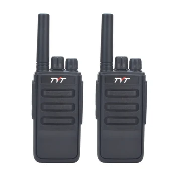 2Pcs/Monte TYT Mini Walkie Talkie TYT-77S UHF 400-470MHz 2W 16Channels VOX Scrambler Duas Vias de Rádio com Uma Chave-Freqüência de Cópia