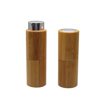 5-30pcs 10ml Vazio Rotação de Bambu Spray Frasco de Perfume Promoção Pequena Amostra de Perfume Vaporizador de Tubos Reutilizável Recipiente