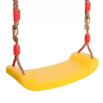 6 Cores Curva Conselho Cadeira de Balanço ao ar Livre Vôo Indoor Brinquedo Balanço do Jardim de Crianças de Suspensão de Assento de Brinquedos com Altura Ajustável Cordas