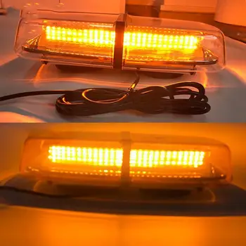 72 LED Estroboscópico Luzes no Telhado Flash de Emergência Amarelo/Âmbar Luz do Caminhão do Estroboscópio da Atmosfera Aviso de Teto Luz de Carro 12V-2 U1G8