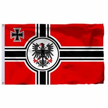 A alemanha, Maior Reich alemão Bandeira de Guerra da Águia Bandeira 3x5FT Império alemão Banner 90X150CM 100D Poliéster com costuras Duplas de Alta Qualidade