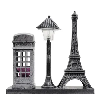 A Torre Eiffel, A Luz Da Lâmpada Noturna De Paris A Estátua De Trabalho De Rua, Luzes De Decoração De Mesa De Ornamento De Arte Mini-Lâmpadas De Tabela Nightlight Decorativos