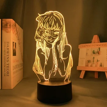 Anime 3D da Noite do Diodo emissor de Luz de Junji Ito Coleção de Tomie para Decoração do Quarto do Nightlight Presente de Aniversário Mangá Junji Ito Figuras da Lâmpada