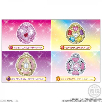 BANDAI Pretty Cure Figura de Ação Japonês Versão de Brinquedo do Transformador de Mirai Cristal Ex Cashapou Jogar a Casa Candytoy Modelo