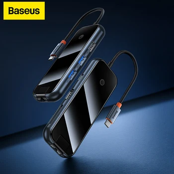 Baseus Hub USB Tipo C-HDMI-Compatível ACMEJOY Gen2 Adaptador para Macbook Pro 4K@30Hz Dock Station USB C Hub de Acessórios do Portátil
