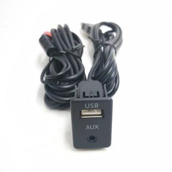 Biurlink 1,5 M RCA Cabo USB Adaptador de Mudar de Áudio de 3,5 mm Jack AUX USB Cabo de Extensão de Montagem do Painel de Fiação Para a Volkswagen Toyota
