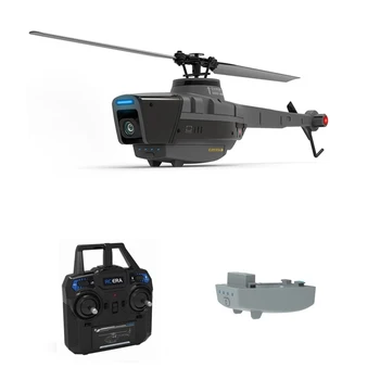 C128 2,4 G RC Helicóptero com 4 hélices 720P Câmera de 6 eixos giroscópio eletrônico de pressão de ar para a altura vs C127 C186 RC Drone