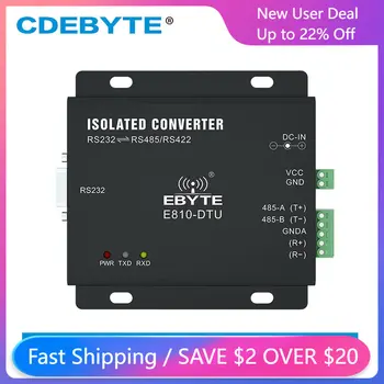 CDEBYTE RS232, RS485/RS422 Dois de Forma Transparente, a Transmissão sem Fio Transparente de Transmissão de Modem de Porta do Servidor Converter