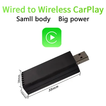 Com fio Para sem Fio CarPlay Adaptador Para Carro do OEM Estéreo Com Plug And Play USB Smart Link do Telefone de Ligação Automática Para CarPlay
