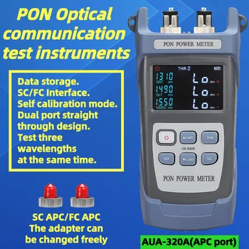 COMPTYCO AUA-320A/U PON de Comunicação Óptica Instrumentos de Teste PON de Fibra Óptica Medidor de Energia FTTX/ONT/OLT 1310/1490/1550nm