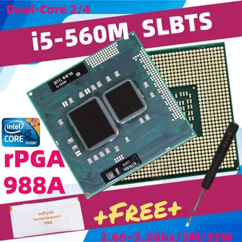  Core i5 560M SLBTS Dual-Core Laptop Soquete de CPU G1 PGA988 HM55 HM57 QM57 Processador