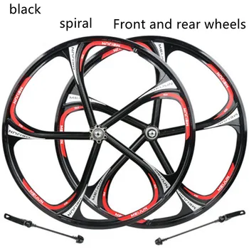 De 26 polegadas mountain bike rolamento integrado conjunto de rodas freio a disco roda de liga de magnésio conjunto de cassetes de hub