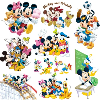 De Disney do Rato de Minnie do Mickey de Ferro sobre o Patch de Ferro em Vinil para Roupas Parches Termoadhesivos Para Ropa de Transferência de Calor Adesivos