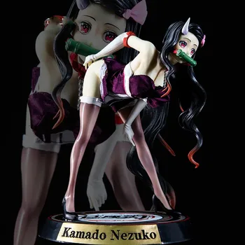 Demon Slayer Anime Kamado Nezuko PVC Figura de Ação Kimetsu Não Yaiba Modelo Colecionável Estátua de Brinquedos para Crianças de Presentes de Aniversário