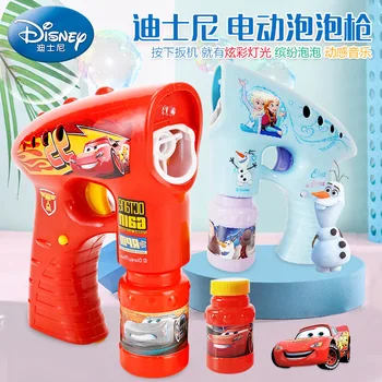 Disney congelado Elétrico Máquina de Bolha Bolha de carros para Crianças Automática Soprando Bolhas de Brinquedo