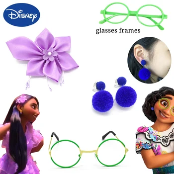 Disney Filme De Anime Encanto Figura Mirabel Cosplay Óculos De Armação De Brincos De Isabella, Acessórios Para Cabelo De Crianças De Natal, Presente De Aniversário