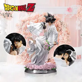Dragon Ball Z Goku & Chichi Casamento De Ver. Excelente 1/6 Figura Anime Modelo Estátua De Ação Collectible Figurine Brinquedo Dom Crianças