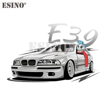 Estilo carro Engraçado Crânio Driver Projecto de Arte para BMW E39 Acessório do Carro Criativo de PVC Impermeável Adesivo de Carro do Corpo Inteiro de Vinil Decalque