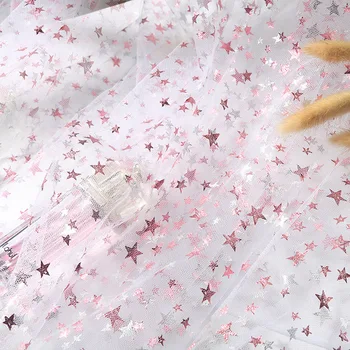 Estrela Brilhante Tecido De Malha Para Bebê Rede De Mosquito Repelente De Cama Tenda Da Cortina De Cama Tenda Vestido De Noiva De Véu E Vestido De Diy Foto Adereços De Palco