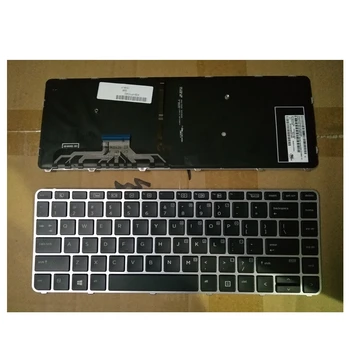 Inglês Teclado do Portátil para HP para EliteBook Folio 1040 G3 teclado US de prata