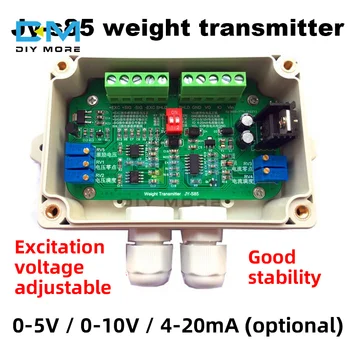 JY-S85 Pesagem Sensor DC 18-26V Ccurrent Célula de Carga de 4-20mA, 0-5V ou 0-10V Voltagem Ajustável Peso do Amplificador Transmissor
