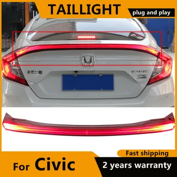  LED Luzes de lanterna traseira Para Honda Civic 2016 2017 2018 2019 2020 2021 Freio Traseiro Lâmpada LED lâmpadas do porta-malas