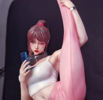 Lugar sexy yoga senhora translúcido versão artesanal estátua em edição limitada GK