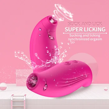 língua lambendo G-Spot chupar o vibrador máquina de sexo brinquedos para a mulher masturbador feminino adulto de produtos eróticos estimulador de clitóris