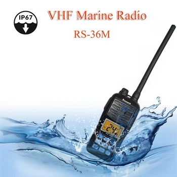 Marinha do VHF Rádio Recentes RS-36M 156.000-161.450 MHz Novo Portátil à prova d'água IP67 Float Rádio Stadion 5W duas vias de rádio comunicador