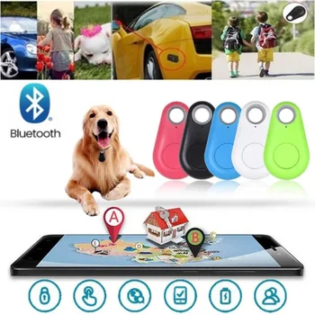 Mini Anti Perdido Alarme Carteira de Marca Inteligente Bluetooth Rastreador Localizador GPS Chaveiro Cão de Estimação Criança Rastreador Localizador de Rastreio Acessórios