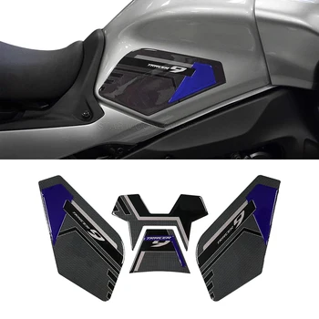Moto Tankpad Adesivo 3D Tank pad Adesivos de Petróleo e Gás Protetor de Tampa de Decoração Para a Yamaha Tracer 9 Tracer9 GT 2021 2022 -