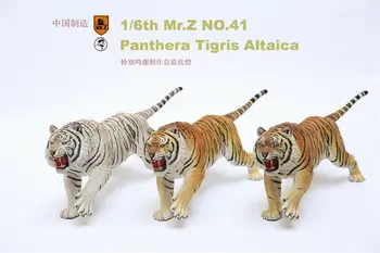 Mr. Z 1/6 Siberian Tiger Figura Animal Panthera Tigris Altaica Modelo De Resina Brinquedo De Trabalho De Enfeites Para Decoração De Bonecas Presentes Crianças