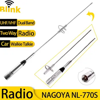 Móveis de Carro Duas Vias de Rádio Antena de NAGOYA NL-770S 144/430MHz UHF/VHF Banda Dupla Walkie Talkie Antena para Baofeng BF-9500 TYT UHF-J