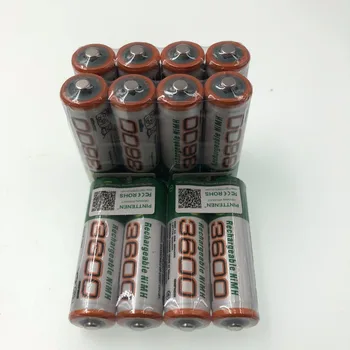 Novo 1,2 V AA bateria 3600mAh NI MH Pré-Carregada Baterias de Ni-MH Recarregável AA3600 Bateria Para Brinquedos Microfone da Câmara