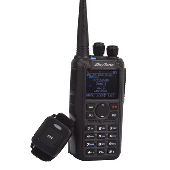 o radioamadorismo Anytone EM D878UV Plus digital DMR e Analógico UHF/VHF banda Dupla Bluetooth PPF walkie talkie GPS APRS Rádio com cabo de PC