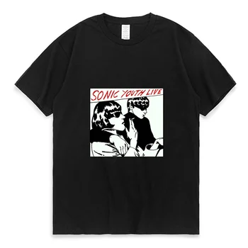 O Sonic Youth Como a usada Por Kut Cobain Essenciais T-Shirt Homens Mulheres Premium de Algodão de manga Curta T-shirt Superior Camiseta Masculina Tees