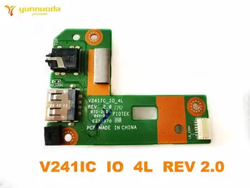 Original para V241IC placa USB da placa de Áudio V241IC IO 4L REV 2.0 testado boa frete grátis