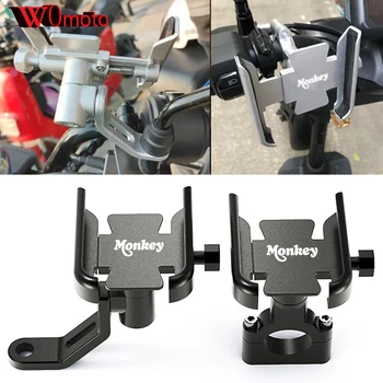 Para a HONDA MONKEY Z 125 50 Z125 Z50 Monkey125 Mini Moto Acessórios da Motocicleta Guiador do Telefone Móvel de GPS Stand Suporte de