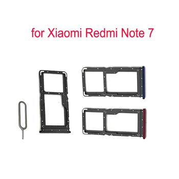 Para XIAOMI Redmi Nota 7 Telefone Bandeja do Cartão SIM do Adaptador Para Xiaomi Nota 7 Carcaça Original Novo Cartão Micro SD Suporte da Bandeja de Substituição