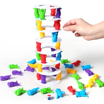 Pinguim do Colapso da Torre Jogo de Equilíbrio de Brinquedo para as Crianças Festa de Família Engraçado Jogos Crazy Penguin Queda da Torre de Emoção Desafio de Brinquedo