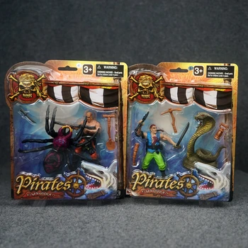 Piratas do Caribe Aventura PVC Figuras de Ação, Modelo de Brinquedos de Menino Presente Trabalho de Decoração