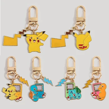 Pokemon Figuras De Ação Chaveiro Figuras De Ação Pikachu, Squirtle Psyduck Anime Saco De Carro Charme Ornamento Crianças Brinquedo De Presente Atacado