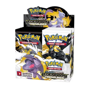 Pokémon TCG: Preto & Branco-Lendários Tesouros de Reforço de Caixa de Exibição De 36 (Packs) Cartas de Pokemon Pikachu Crianças Brinquedos Cartão de Drop Shipping
